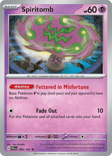 Spiritomb, Paldea Evolved 89