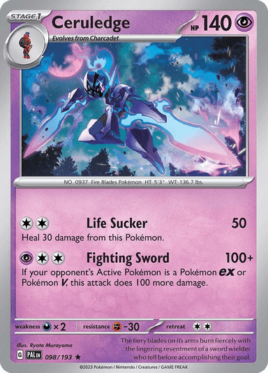 Ceruledge, Paldea Evolved 98