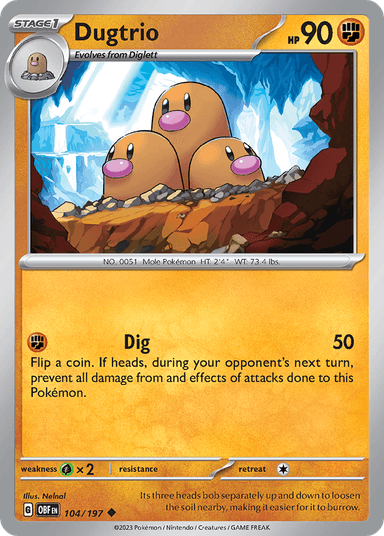 Dugtrio, Obsidian Flames 104