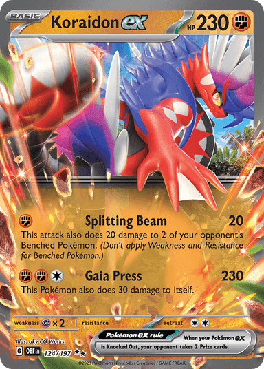 Koraidon ex, Obsidian Flames 124