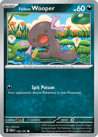 Paldean Wooper, Obsidian Flames 126