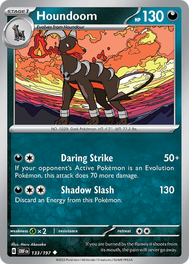 Houndoom, Obsidian Flames 133
