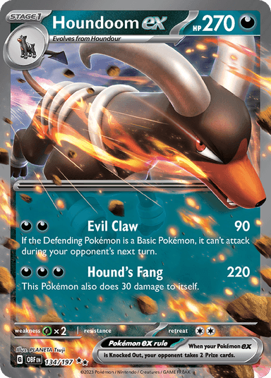 Houndoom ex, Obsidian Flames 134