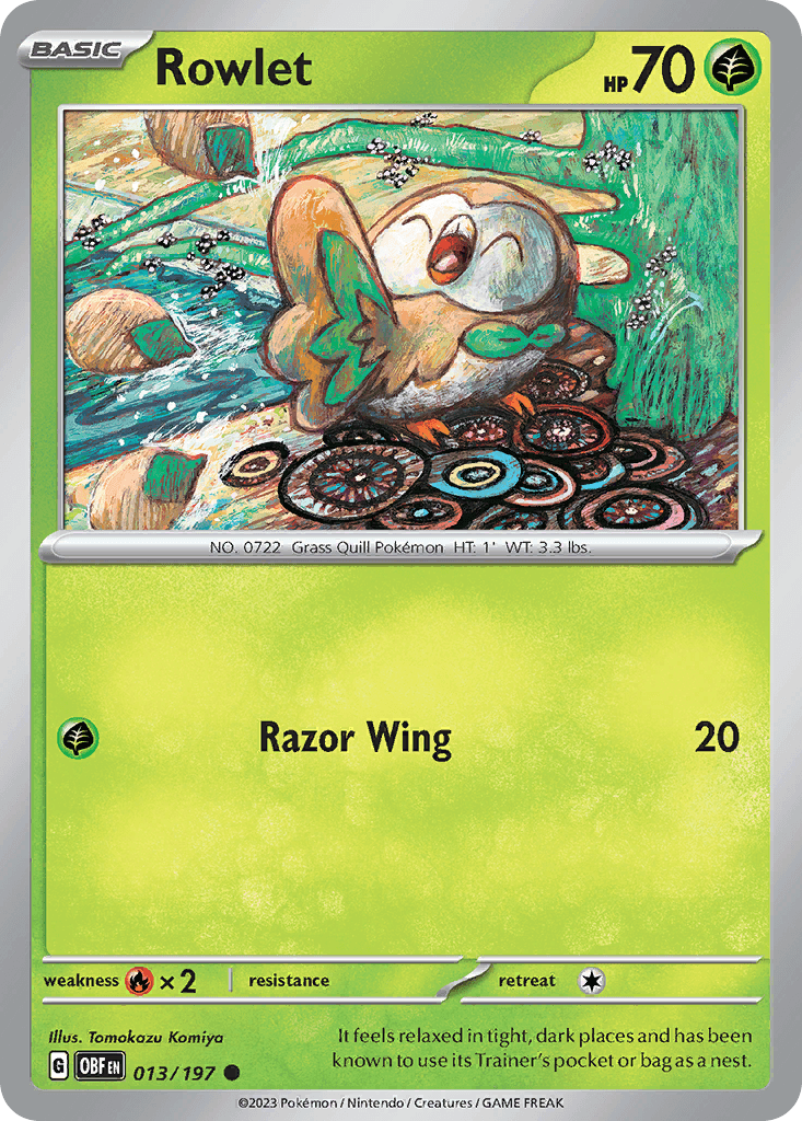 Rowlet, Obsidian Flames 13