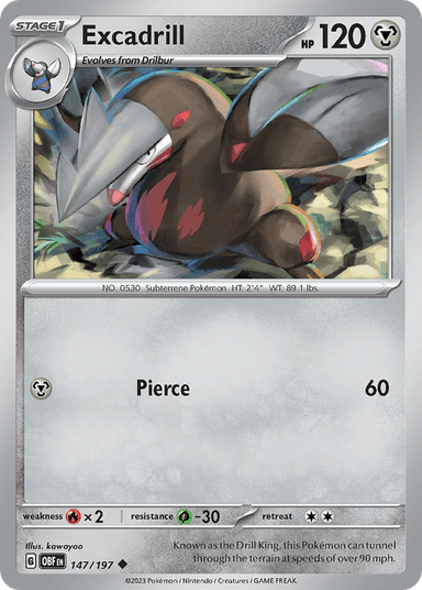Excadrill, Obsidian Flames 147