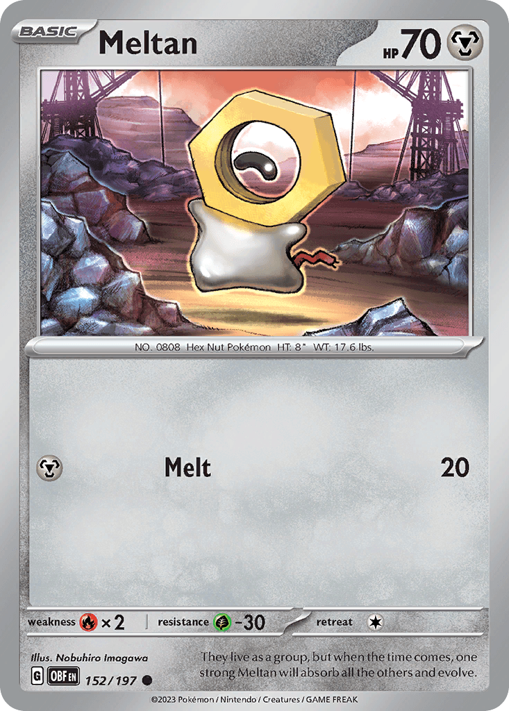 Meltan, Obsidian Flames 152