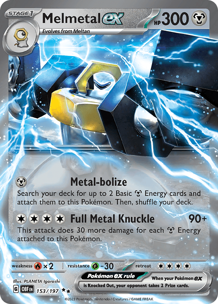 Melmetal ex, Obsidian Flames 153