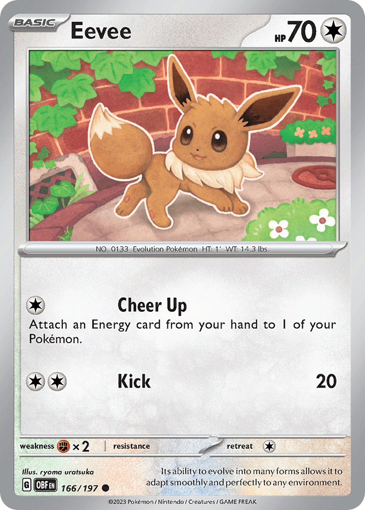 Eevee, Obsidian Flames 166