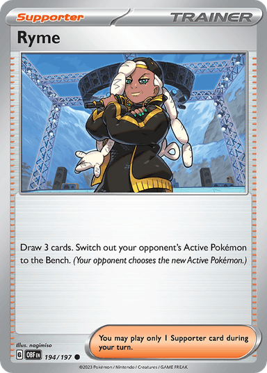 Ryme, Obsidian Flames 194