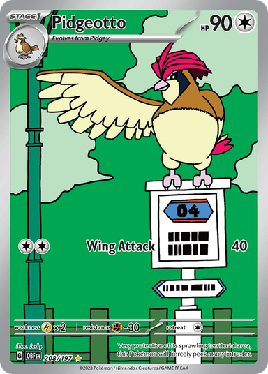 Pidgeotto, Obsidian Flames 208