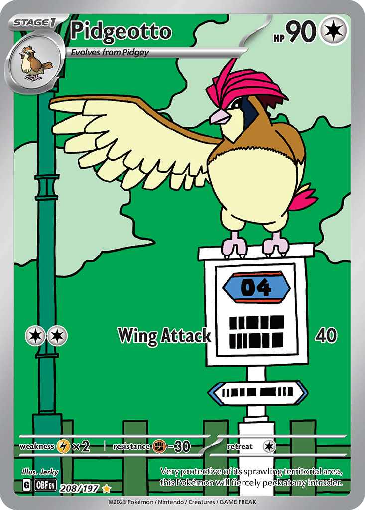 Pidgeotto, Obsidian Flames 208