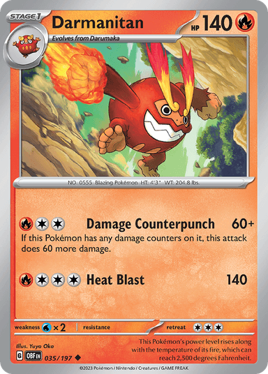 Darmanitan, Obsidian Flames 35