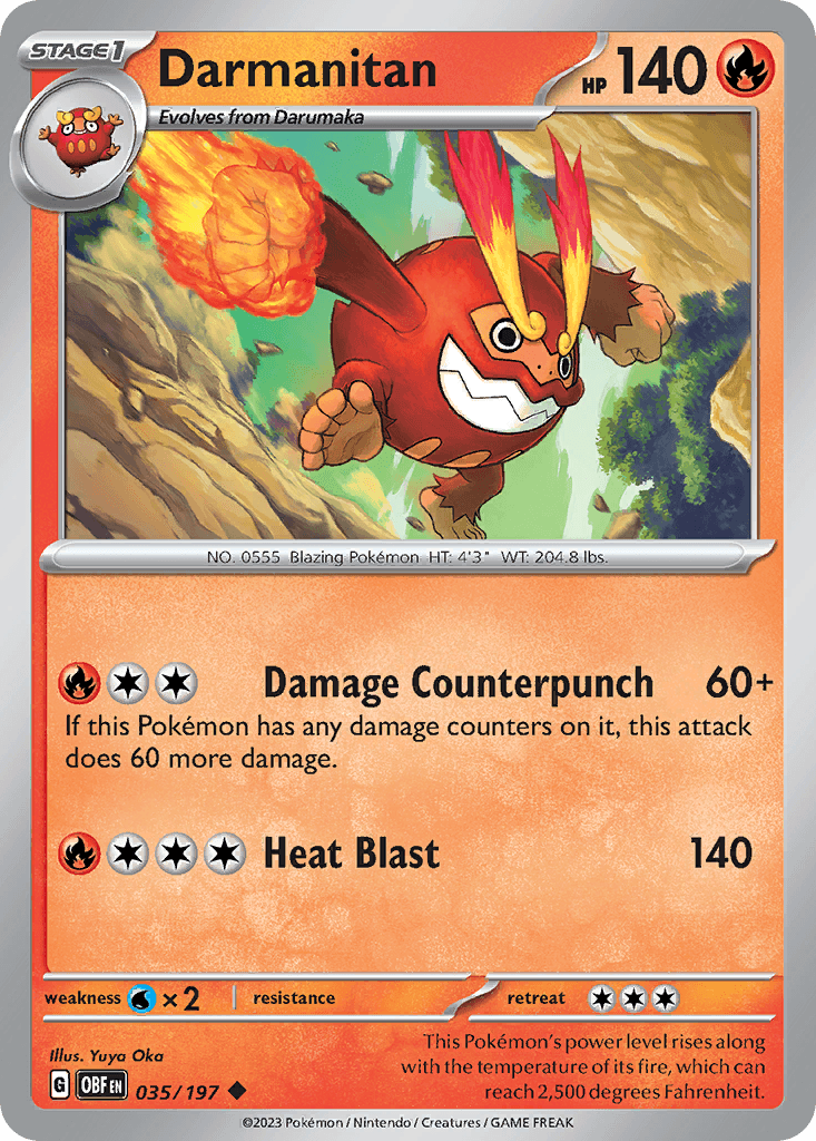 Darmanitan, Obsidian Flames 35