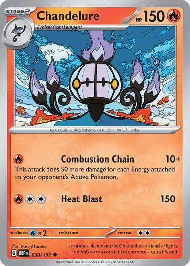 Chandelure, Obsidian Flames 38