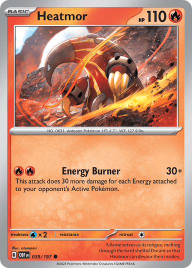 Heatmor, Obsidian Flames 39