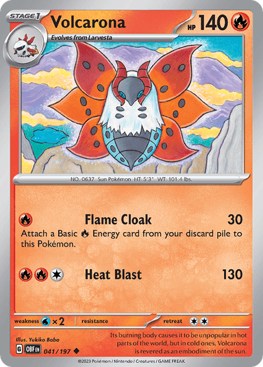 Volcarona, Obsidian Flames 41