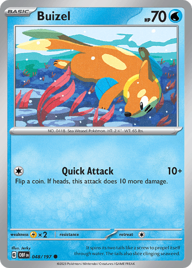 Buizel, Obsidian Flames 48