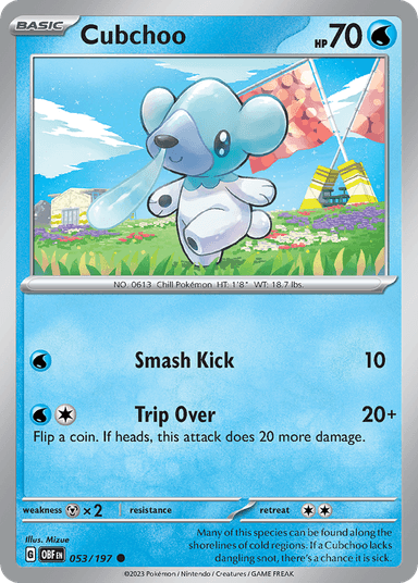 Cubchoo, Obsidian Flames 53