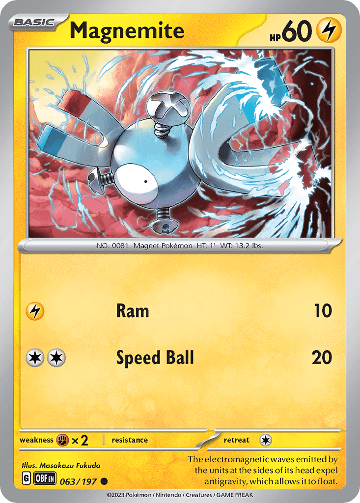 Magnemite, Obsidian Flames 63
