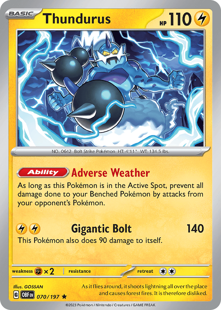 Thundurus, Obsidian Flames 70