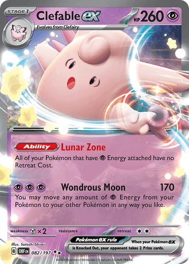 Clefable ex, Obsidian Flames 82