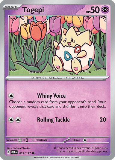 Togepi, Obsidian Flames 83