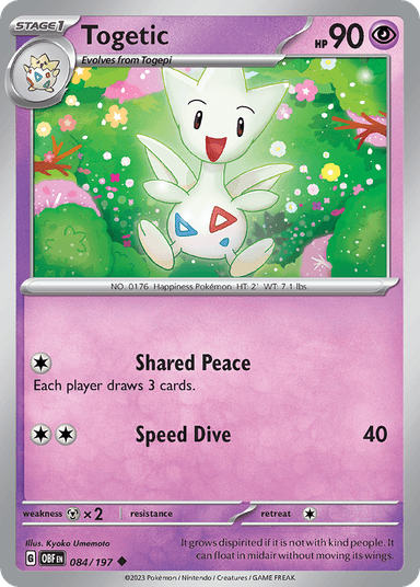 Togetic, Obsidian Flames 84