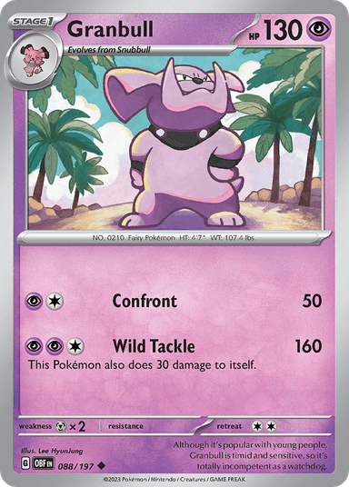 Granbull, Obsidian Flames 88