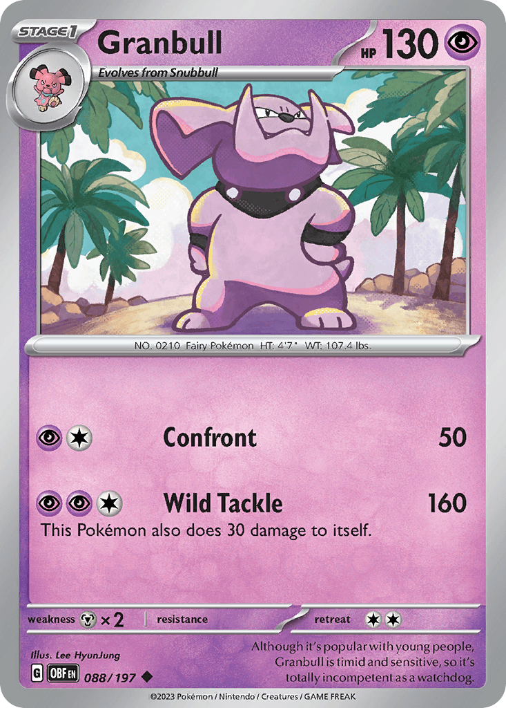 Granbull, Obsidian Flames 88