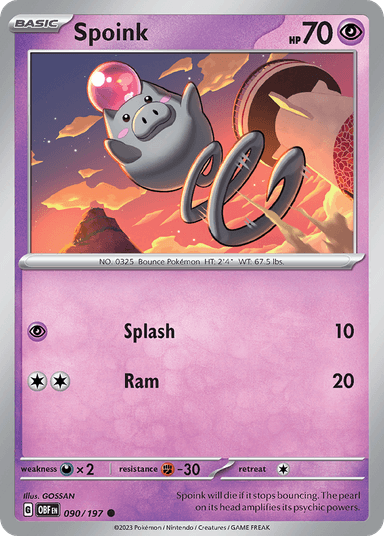 Spoink, Obsidian Flames 90