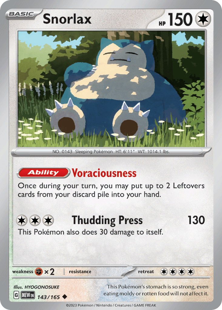 Snorlax, 151 143