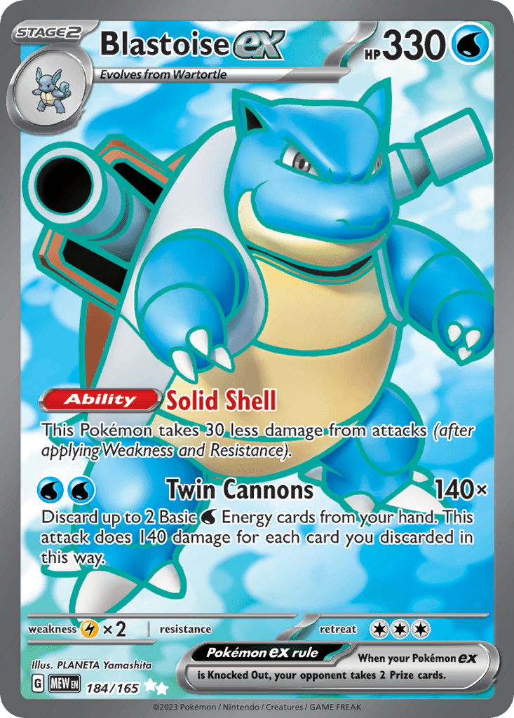 Blastoise ex, 151 184