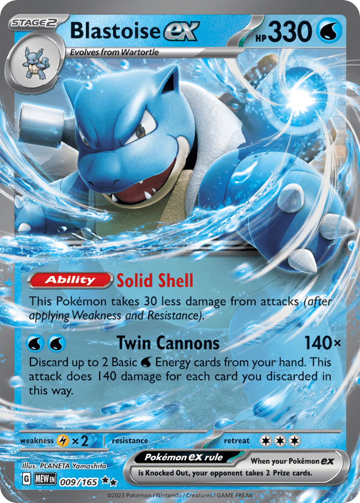 Blastoise ex, 151 9