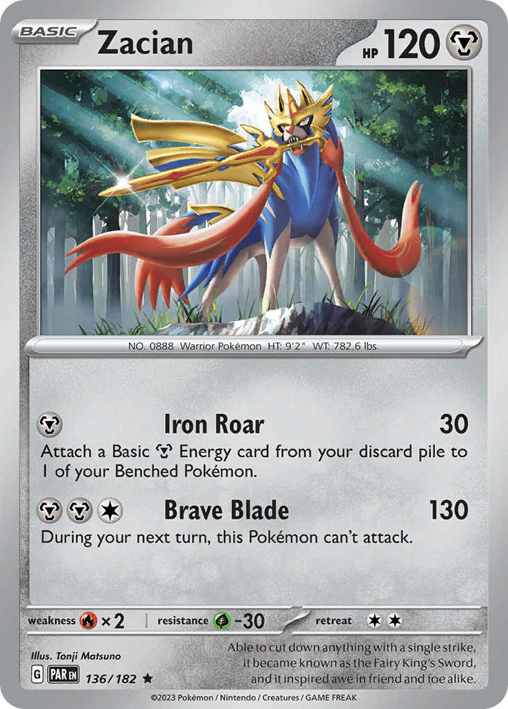 Zacian, Paradox Rift 136