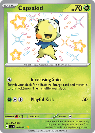 Capsakid, Paldean Fates 106
