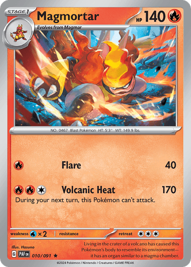 Magmortar, Paldean Fates 10