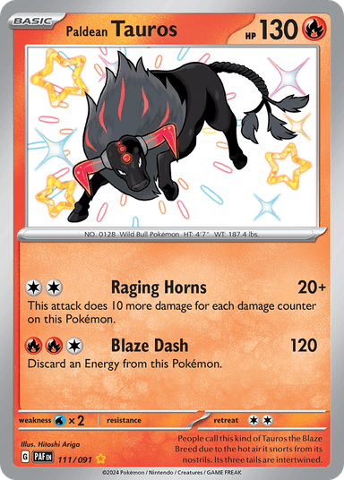 Paldean Tauros, Paldean Fates 111