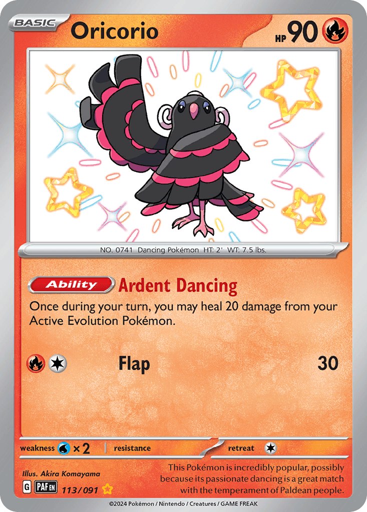 Oricorio, Paldean Fates 113