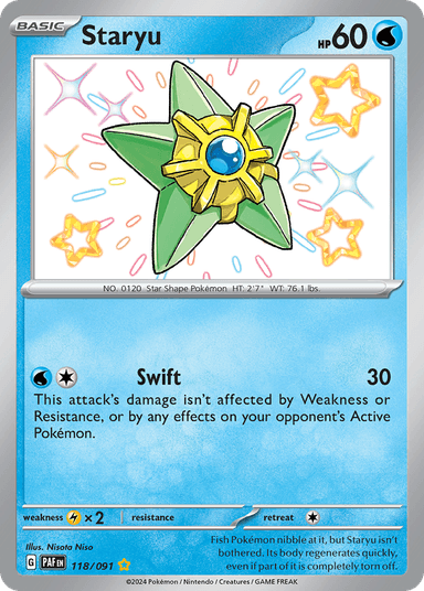 Staryu, Paldean Fates 118