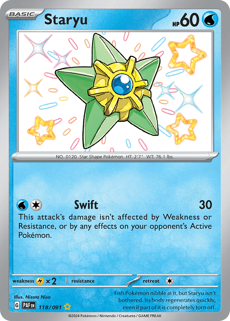 Staryu, Paldean Fates 118