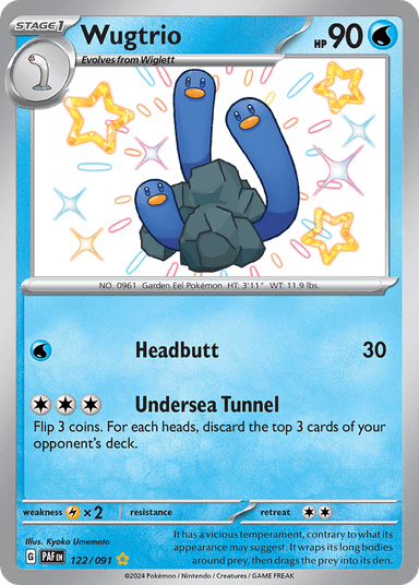 Wugtrio, Paldean Fates 122