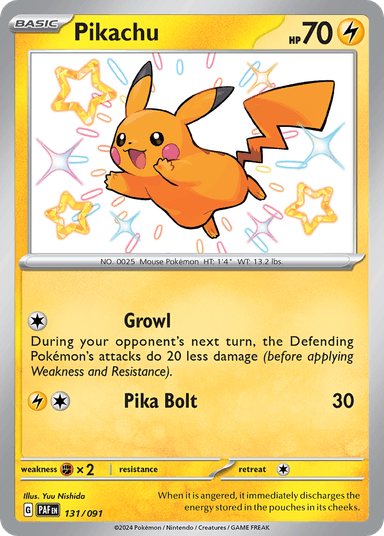 Pikachu, Paldean Fates 131