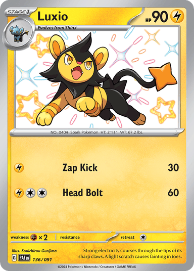 Luxio, Paldean Fates 136