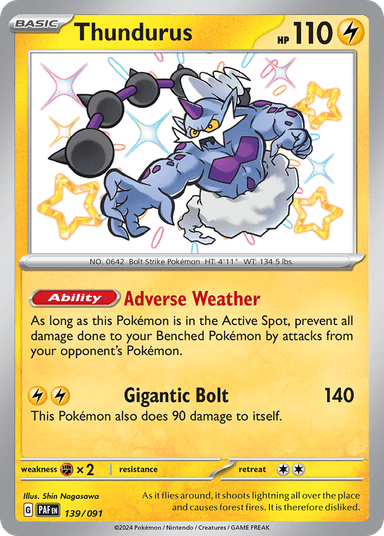 Thundurus, Paldean Fates 139