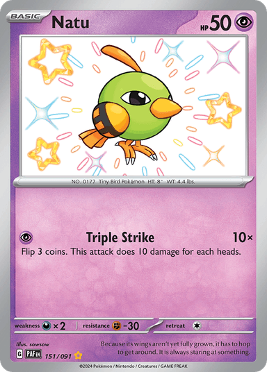Natu, Paldean Fates 151
