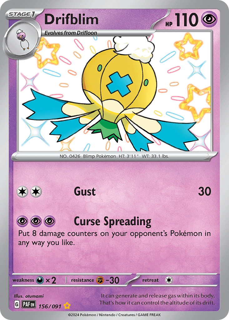 Drifblim, Paldean Fates 156