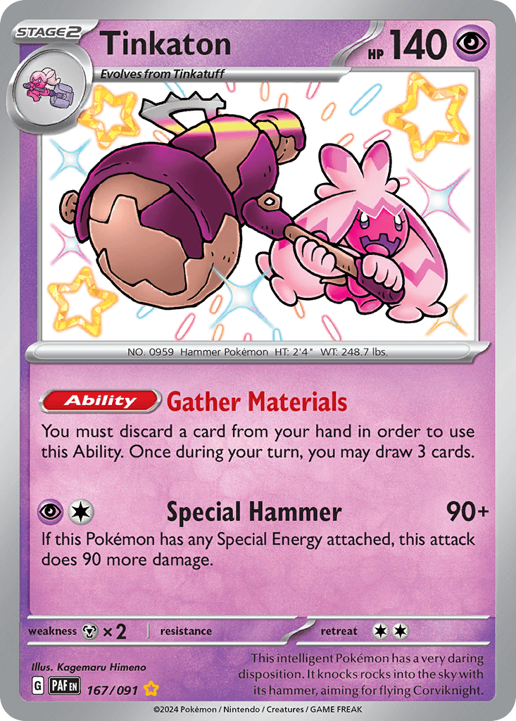 Tinkaton, Paldean Fates 167