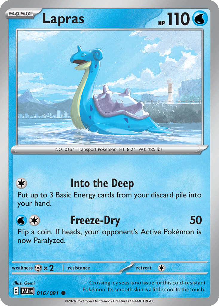 Lapras, Paldean Fates 16