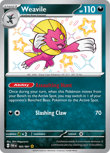 Weavile, Paldean Fates 183