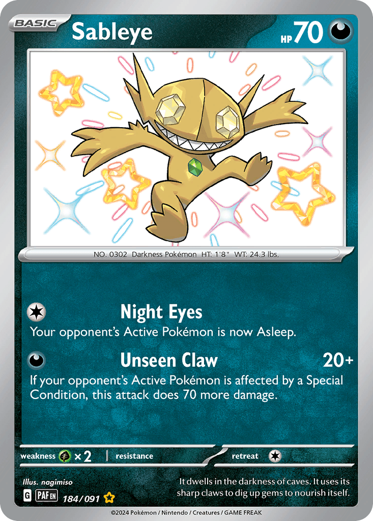 Sableye, Paldean Fates 184